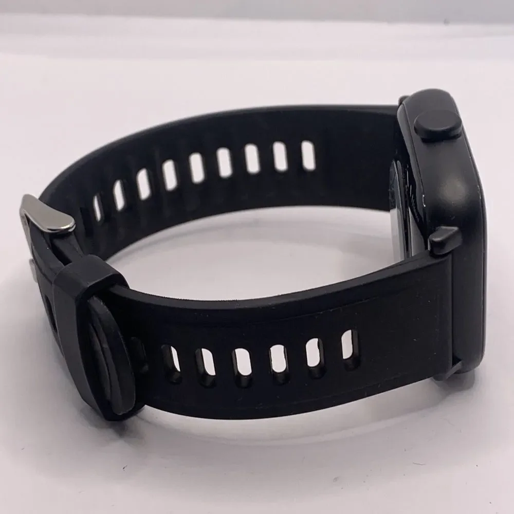Rundoing NY16 Unisex Black Silicone Strap Digital Touchscreen Smartwatch yr118